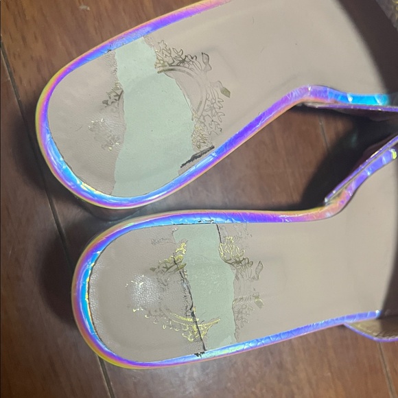 Holographic Women's Slide heels - Picture 3 of 4